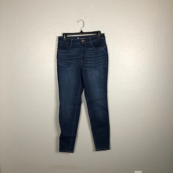 No Boundaries Juniors Size 9 Denim Skinny Jeans Mid Wash Pockets School Casual - Picture 2 of 7